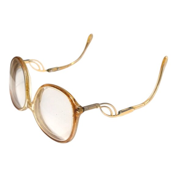Vtg 70s 80s Drop Arm Oversized Eyeglasses Frames Frame Only - Picture 7 of 11